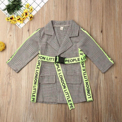 

Toddler Kid Baby Girl Winter Fall Clothes Belted Coat Jacket Formal Outwear