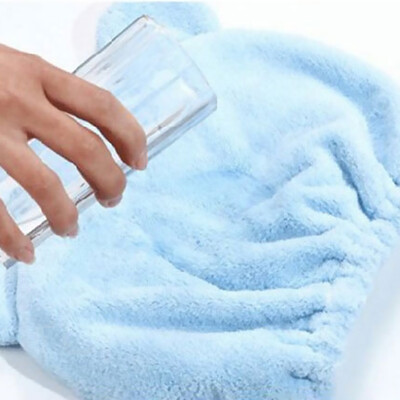 

Woman Girl Cute Cartoon Bear Soft Water-absorbent Quick Drying Hair Towel Hat Cap Bath Tool