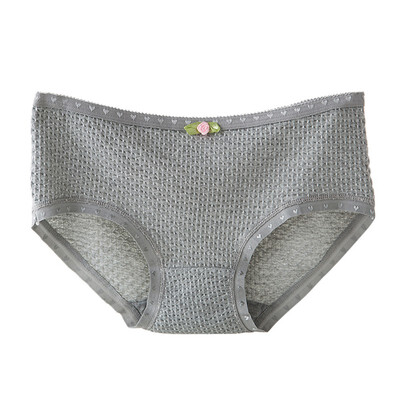 

Summer Women New Fashion Design Cotton Breathable Stretchy Seamless Solid Underwear Panties Briefs Knickers Underpants