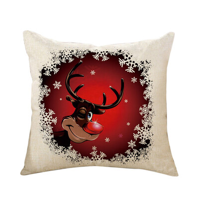 

Tailored Merry Christmas Cushion Cover Square Pillow Case Home Decor