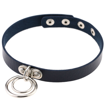 

Goods Vintage Metal Circle Round Torques Leather Chain Choker Necklace Charm Womens Elegant Jewelry