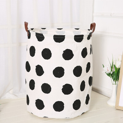 

Toponeto Cotton Linen Waterproof PE Coating Storage Basket Sundries Storage Box