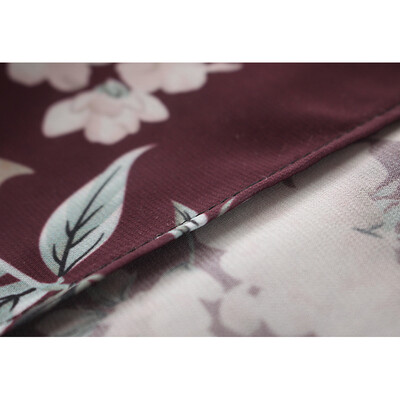 

Fashion Women Long Beach Cover Up Chiffon Kimono Floral Print Front Open Loose Long Thin Coat Purple
