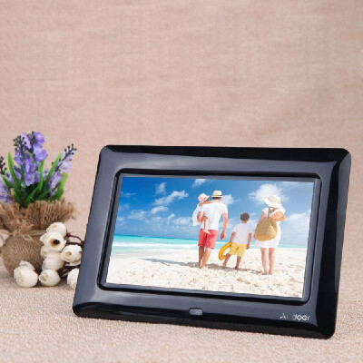 

7 HD TFT-LCD Digital Photo Frame with Slideshow Clock MP3 MP4 Movie Player with Remote Desktop