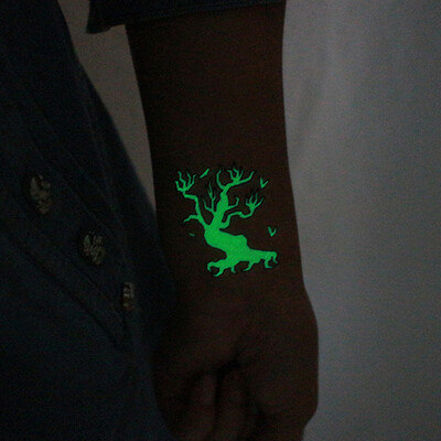 

〖Follure〗Waterproof Luminous Party Dance Halloween Tattoo Stickers A