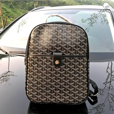 

Genuine Leather Backpack Both Shoulders Travelling Bag Student More Function Computer bag