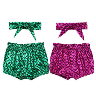 

2Pcs Kid Baby Girl Mermaid Swimsuit Swimwear Bathing Bikini Set Clothes Outfit