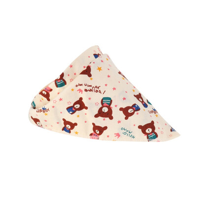

Baby Bibs Triangle Cotton Cartoon Child Saliva Towel Bibs Cotton Newborn Slabber Absorbent Cloth Feeding Cute Print Bib
