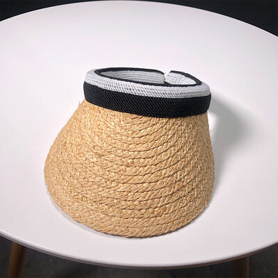 

Ms Pepper Hat Lafite Straw Hat Korean Outdoor Seaside Holiday Sunscreen Sunshade Hat Tide in Summer
