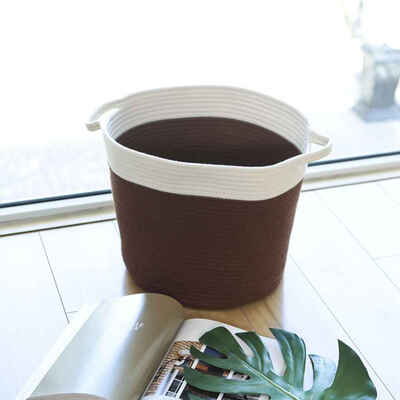 

Thickened Cotton Thread Foldable Storage Basket for Storaging Dirty Clothes Kids Toys Container