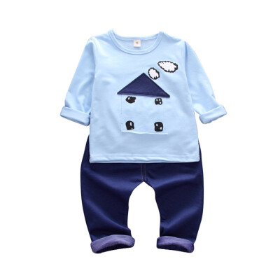 

Childrens Sets Autumn Baby Boy Girl Cotton Print Letter Pattern Long Sleeve Sweatshirt Trousers Casual Outfits Set