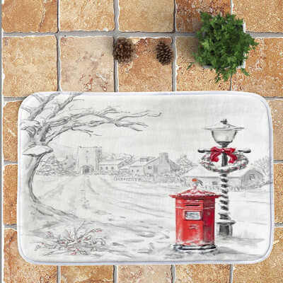 

Tailored Merry Christmas Welcome Doormats Indoor Home Carpets Decor 40x60CM