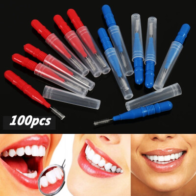 

50100 Interdental Brush Toothpick Cleaners Floss Cleaning Heads Oral Hygiene Brushes Dental Cleaning Tools