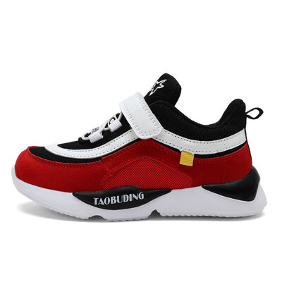 

New Durable Kids Shoes Fashion Striped Contrast Color Boys Girls Sneakers 2018 Children Sports Shoes Running