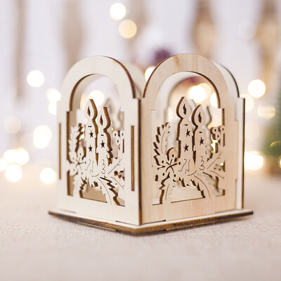 

Tailored Christmas Creative Gifts Decoration Mini Wooden Candlestick Home Decoration A