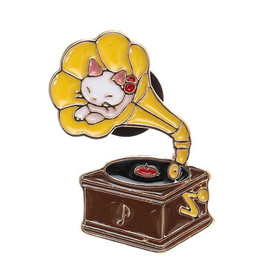 

Cute Cat Enamel Brooch Shirt Collar Pins Jewelry Unisex Brooch Backpack Pins