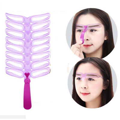 

Handheld Eyebrow Card Reusable Eyebrow Drawing Shaping Templates Eyebrow Stencils Handheld Makeup Tools