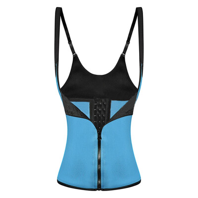

New Women Three-Row Zipper Sling Tight Sports Sweet Fitness Shaping Body Abdomen Gathered Shapewear