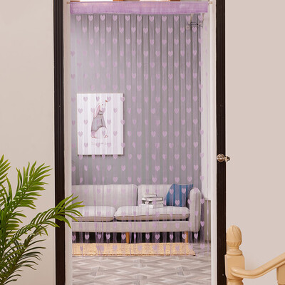 

Siaonvr 50x200cm Love Heart String Curtain Window Door Divider Sheer Curtain Valance