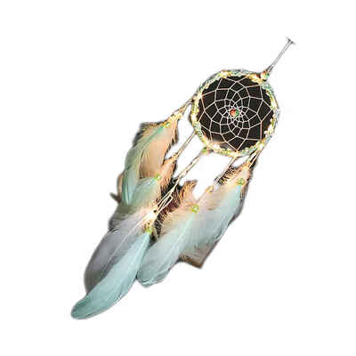 

DIY Light String Dream Catcher Home Ornaments Dreamcatcher Feathers Wall Hanging Birthday Wedding Gifts Wind Chimes
