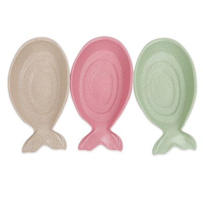 

Creative Fish Shape Seasoning Dish Soy Vinegar Wheat Straw Plate Kitchen Tableware