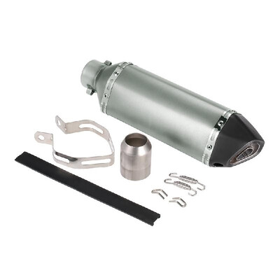 

38-51mm Metal colors Small Hexagon Black Oblique Tail Refit Exhaust Muffler With Fit For Motorcycles ATV Universal