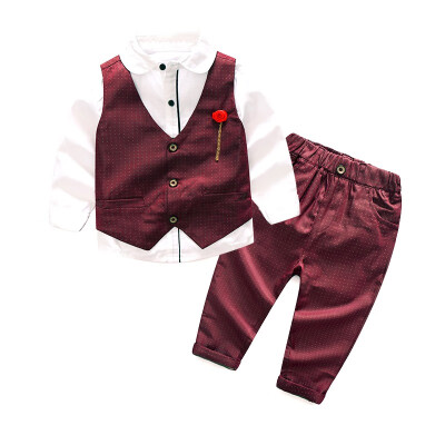 

Baby Boys Clothing Sets Kids Clothes Autumn Baby Sets Kids Long Sleeve Sports Suits Striped Vest Shirt Pants Boys Clothes