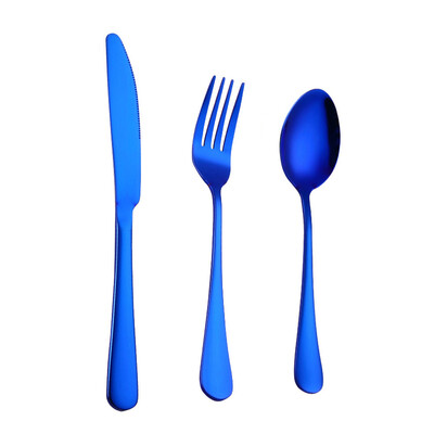 

Toponeto 3PCS Set Stainless Steel Upscale Dinnerware Flatware Cutlery Fork Spoon