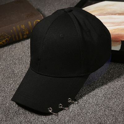 

Hat woman summer Korean version of fashion metal baseball cap sun cap leisure trendy duck tongue cap students bend eaves cap tide