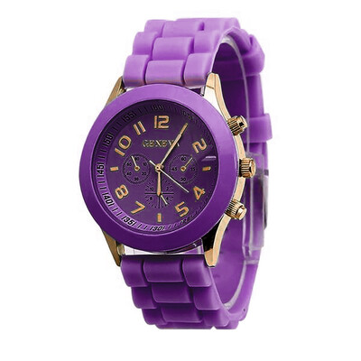 

〖Follure〗Unisex Boys Girls Geneva Silicone Jelly Quartz Wrist Watch