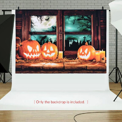 

69 5ft21 15m Halloween Backdrop Photography Background Decoration Pumpkin Pattern for DSLR Camera Photo Studio