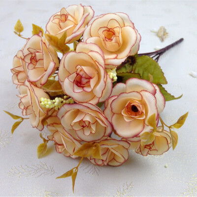 

Artificial Persia Rose Flower Heads Handmade Flower For Wedding Home Bridal Bouquet Decoration
