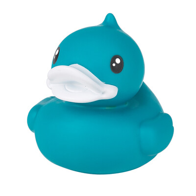 

BDuck Baby Little Yellow Duck Blue Glowing Floating Duck Beach Toy Baby Bathroom Bathing Water Toy