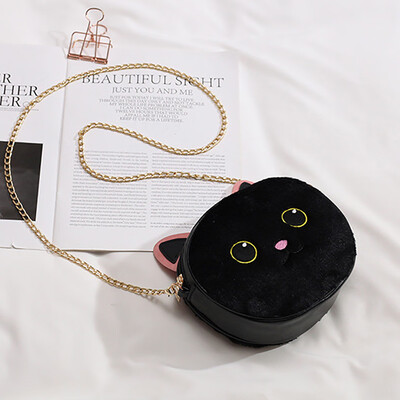 

Tailored Women Fashion Cat Plush Bag Coin Purse Shoulder Messenger Casual Bags