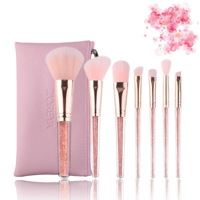 

7Pcs Crystal Handle Makeup Set Brushes Powder Make Brush Foundation Cosmetic Kit