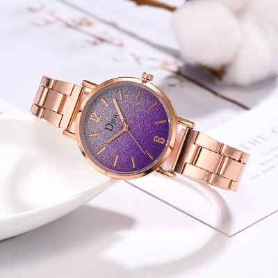 

〖Follure〗Frosted Disc Fashion Monochrome Simple Digital Steel Strap Strap Ladies Watch