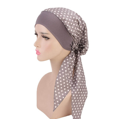 

Women Muslim Head Scarf Chemo Cap Head For Hair Loss Patients Girl Night Sleeping Cap Head Wrap