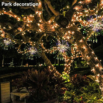 

Siaonvr Firework Solar Power LED String Copper Wire Fairy Lights Xmas Party Decor Lamp