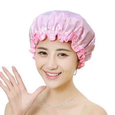 

〖Follure〗Women Shower Caps Colorful Bath Shower Hair Cover Adults Waterproof Bathing