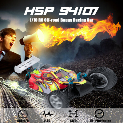 

HSP 94107 110 24G 4WD High Speed 40Kmh RC Off-road Buggy Racing Car Children Gift Kids Toy RTR