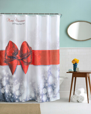 

Gobestart Christmas Kids Waterproof Polyester Bathroom Shower Curtain Decor With Hooks A