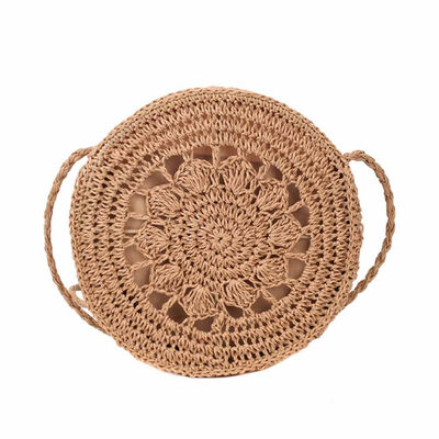 

Fashion Women Round Floral Summer Beach Handwoven Straw Crossbody Shoulder Bag
