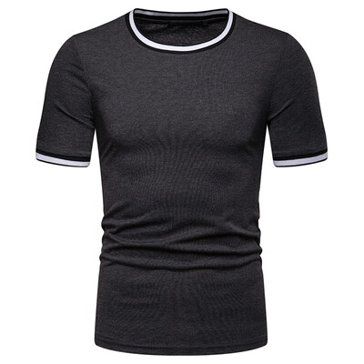 

Toponeto Mens Fashion Summer Solid T Shirt Leaf Short Sleeve Tops Casual Open Shirts