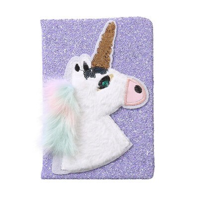 

Unicorn NotebookPlush A5 Diary Sweet Glitter Unicorn Journals for Girls Kids