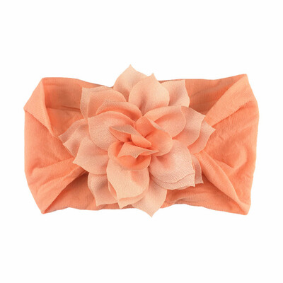 

Soft Cotton Knit Baby Cute Girls Big Floral Design Headband Headwear Apparel Photography Prop Party Gift