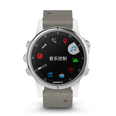

Garmin Fenix5S flagship elegant gray sapphire smart watch fly time-resistant 5S Plus heart rate music NFC golf GPS fitness sports navigation watch