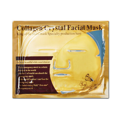 

24K Gold Collagen Face Mask Crystal Gold Collagen Facial Masks Moisturizing whitening Anti-aging Skin Care Korean Cosmetics