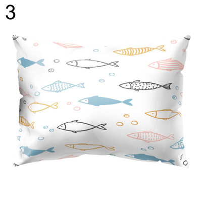 

Colorful Symbol Small Fish Throw Pillow Case Cushion Cover Sofa Bed Home Decor