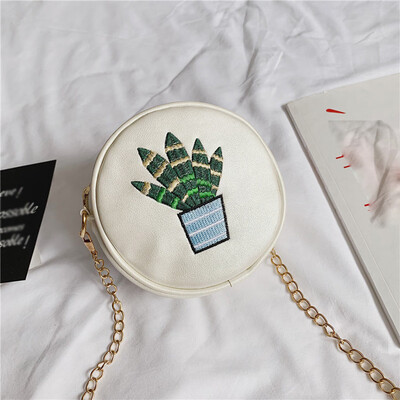 

Tailored Female Bag Small Round Bag Shoulder Simple Messenger Bag Chain Wild Small Bag