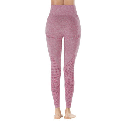 

Women Sports Pants High Waist Dot Pattern Leggings Yoga Pants Enhance The Hip Trousers